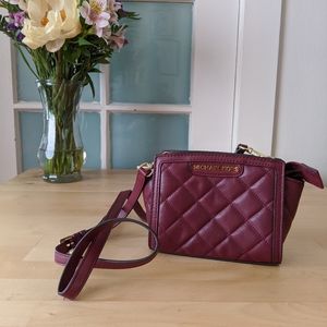 Michael Kors Selma Quilted Leather Mini Messenger